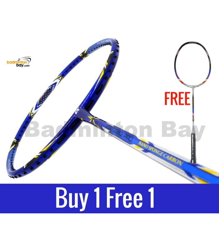 Buy 1 Free 1: Apacs Virtuoso Pro Blue Badminton Racket (3U)