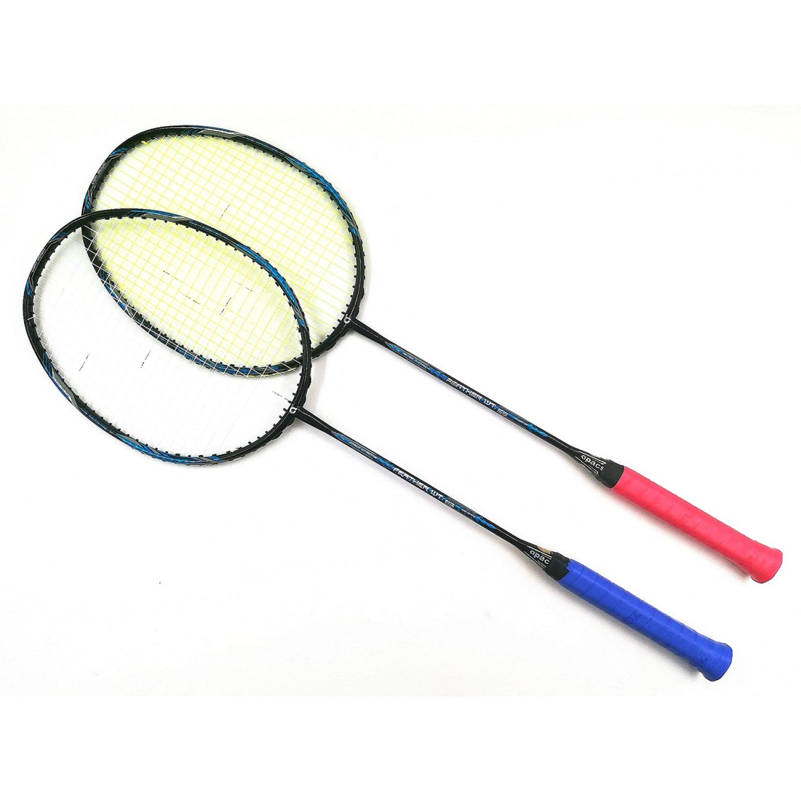 Badminton Racket FREE Apacs String & Grip Red/Blue Apacs Feather Weight 55 