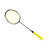 15% OFF Pre-strung Abroz Nano 9900 Power Badminton Racket (5U) Strung with Yellow Yonex BG80 String at 23lbs 