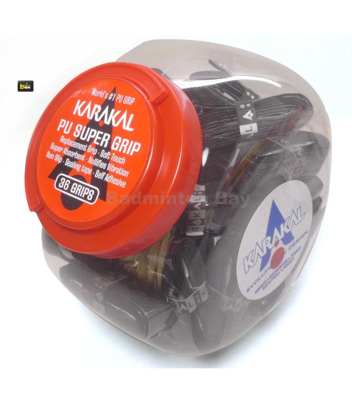 ~Out of stock Karakal PU Super Replacement Grip (36 pieces in Black Colour )