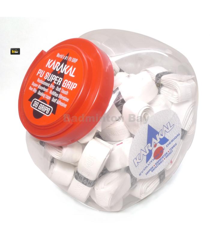 ~Out of stock Karakal PU Super Replacement Grip (36 pieces in White Colour )