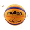 Molten B33T5000 - 3 On 3 Basketball Size 6 (With Size 7 Weight) Composite Leather FIBA Approved Indoor Outdoor