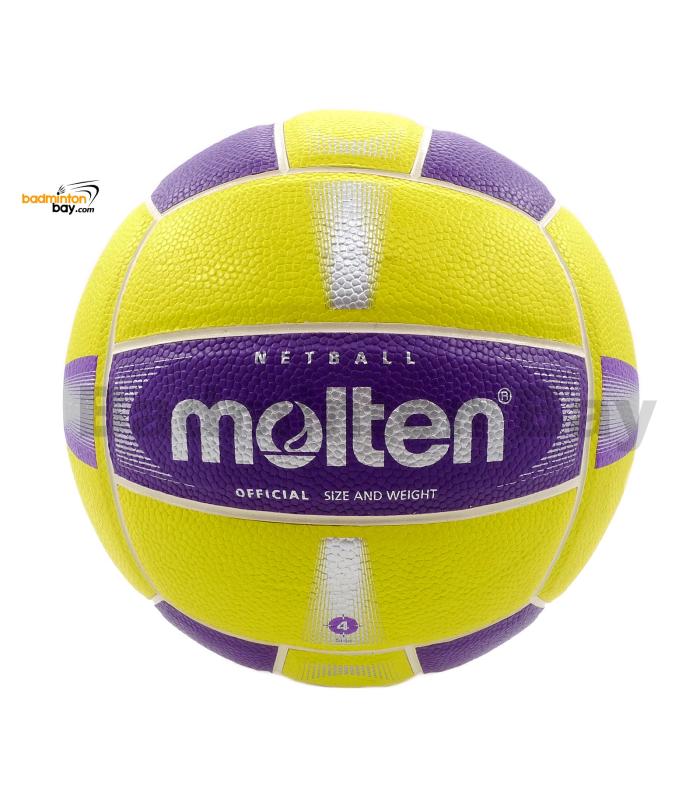 Molten SN48MX Netball Yellow Purple Ball Synthetic Leather Size 4