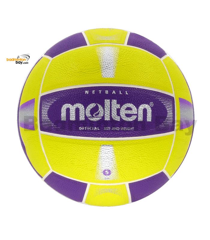 Molten SN58MX Netball Yellow Purple Ball Synthetic Leather Size 5