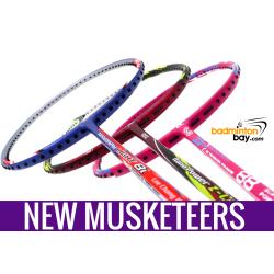 New Three Musketeers Bundling (3 Rackets): 1x Abroz Nano Power Z-Light, 1x Apacs Blend Duo 88 Pink, 1x Yonex - Nanoray Light 8i iSeries Badminton Racket
