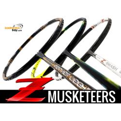 Z Musketeers Bundling (3 Rackets): 1x Abroz Nano Power Z-Smash 6U, 1x  Apacs Feather Weight X SPECIAL (XS)  8U, 1x Yonex Astrox 2 Black Yellow 5U-G5