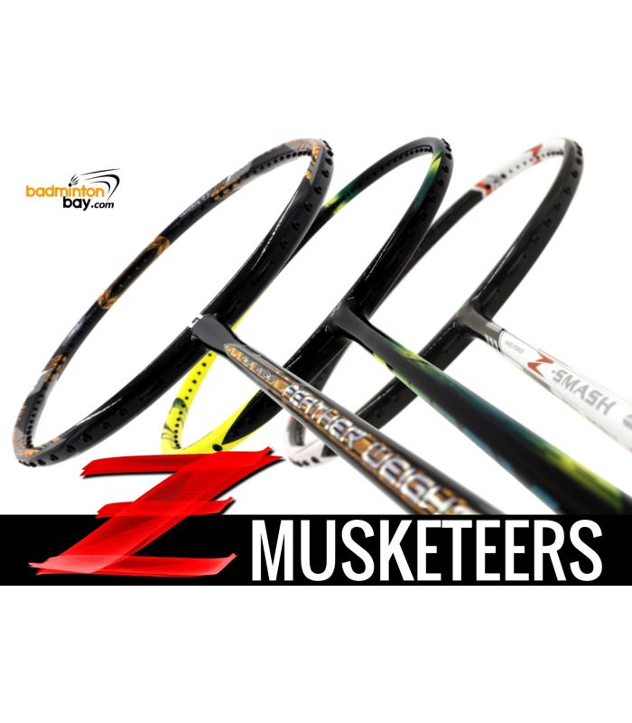 Z Musketeers Bundling (3 Rackets): 1x Abroz Nano Power Z-Smash 6U, 1x  Apacs Feather Weight X SPECIAL (XS)  8U, 1x Yonex Astrox 2 Black Yellow 5U-G5