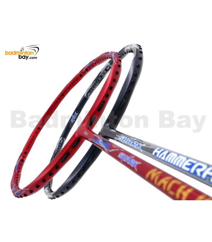 2 Pieces Deal: Abroz Shark Mach II + Abroz Shark Hammerhead Badminton Racket