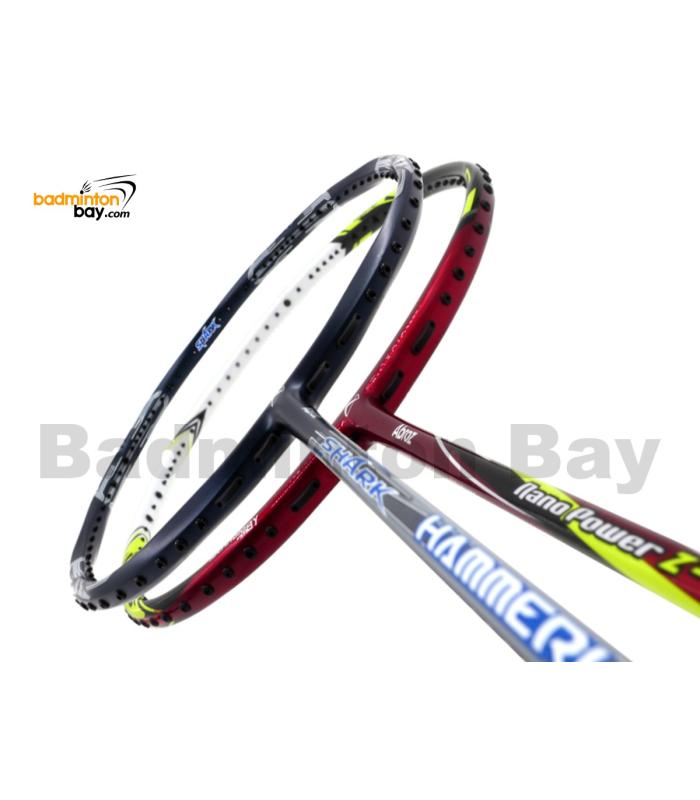 2 Pieces Deal: Abroz Shark Hammerhead + Abroz Nano Power Z-Light Badminton Racket