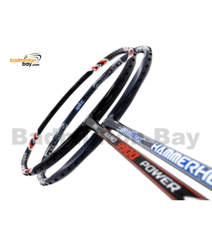 2 Pieces Deal: Abroz Nano 9900 Power + Abroz Shark Hammerhead Badminton Racket