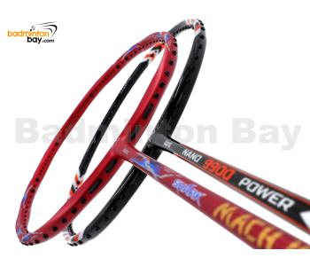 2 Pieces Deal: Abroz Shark Mach II + Abroz Nano 9900 Power Badminton Racket