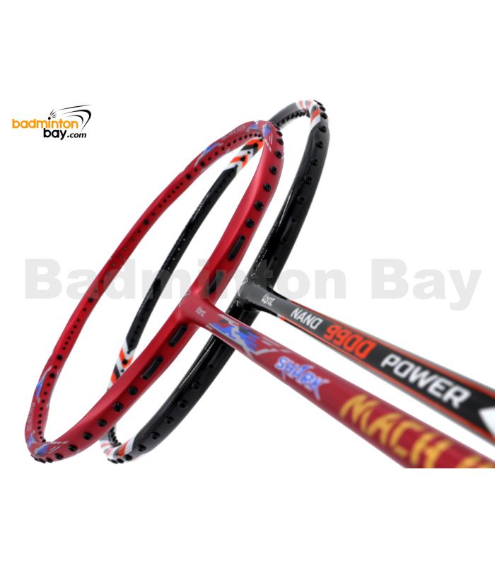 2 Pieces Deal: Abroz Shark Mach II + Abroz Nano 9900 Power Badminton Racket