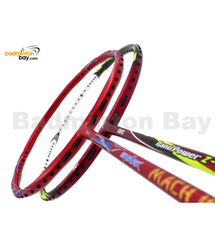 2 Pieces Deal: Abroz Shark Mach II + Abroz Nano Power Z-Light Badminton Racket