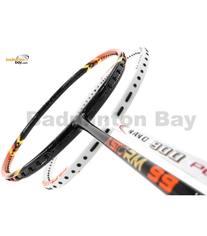 2 Pieces Deal:  Apacs Nano Power 900 White + Abroz XStorm 99 Badminton Racket 