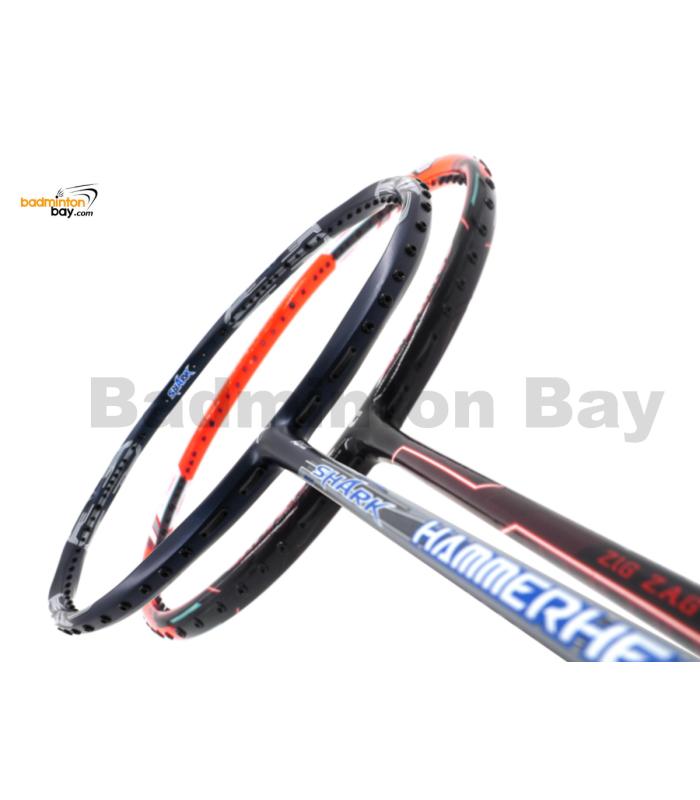 2 Pieces Deal:  Apacs Zig Zag Speed III Prime  + Abroz Shark Hammerhead Badminton Racket 