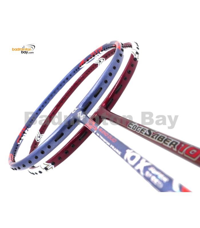 2 Pieces Deal: Apacs Blend Duo 10X (6U) + Apacs EdgeSaber 10 Red (4U) Badminton Racket