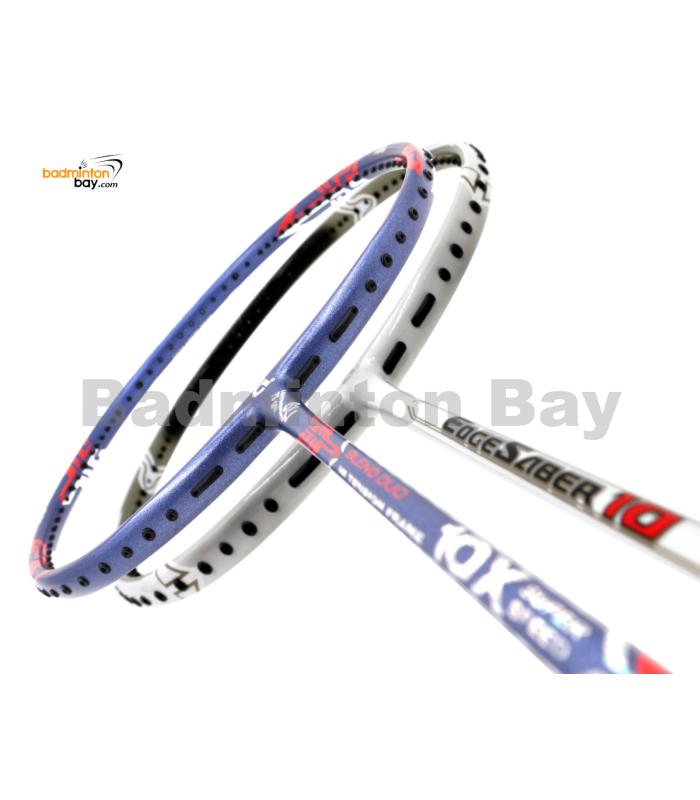 2 Pieces Deal: Apacs Blend Duo 10X (6U) + Apacs EdgeSaber 10 White (4U) Badminton Racket