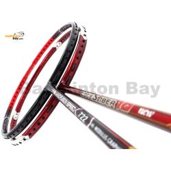 2 Pieces Deal: Apacs Nano Fusion Speed 722 Red + Apacs Edgesaber 10 Red Badminton Racket