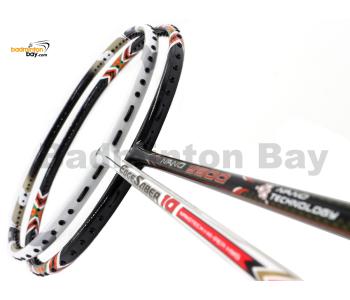 2 Pieces Deal: Apacs EdgeSaber 10 White + Apacs Nano 9900 Badminton Racket