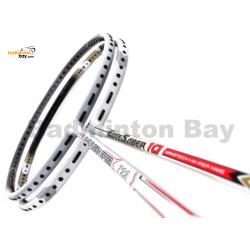 2 Pieces Deal: Apacs Nano Fusion Speed 722 White + Apacs EdgeSaber 10 White Badminton Racket