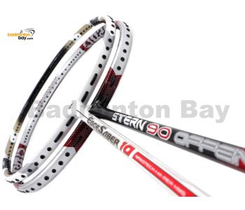 2 Pieces Deal: Apacs Stern 90 Offensive + Apacs Edgesaber 10 White Badminton Racket