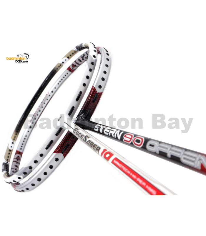 2 Pieces Deal: Apacs Stern 90 Offensive + Apacs Edgesaber 10 White Badminton Racket