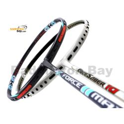 2 Pieces Deal: Apacs Force II Max Dark Grey + Apacs EdgeSaber 10 White Badminton Racket