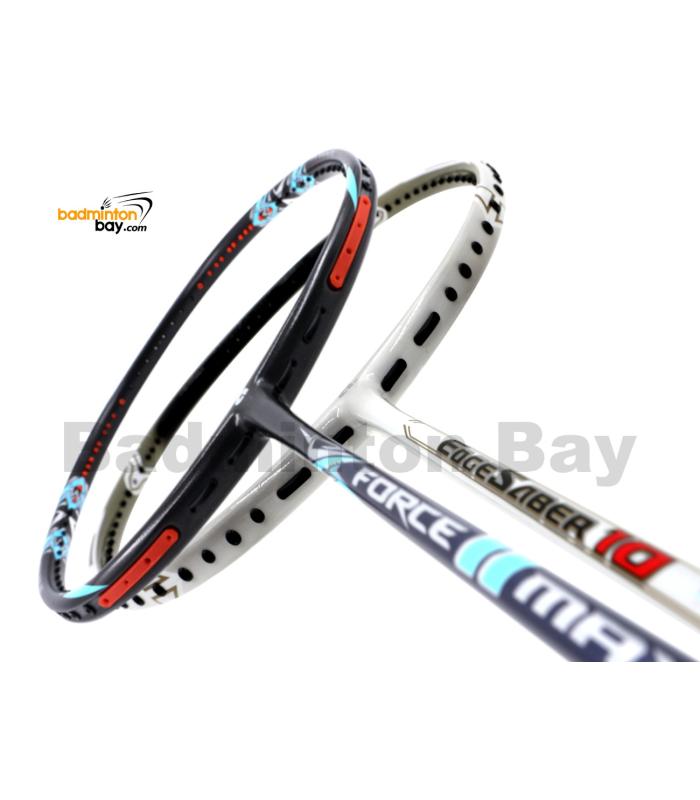 2 Pieces Deal: Apacs Force II Max Dark Grey + Apacs EdgeSaber 10 White Badminton Racket