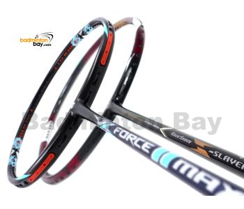 2 Pieces Deal: Apacs Force II Max Dark Grey + Apacs EdgeSaber Z Slayer Badminton Racket