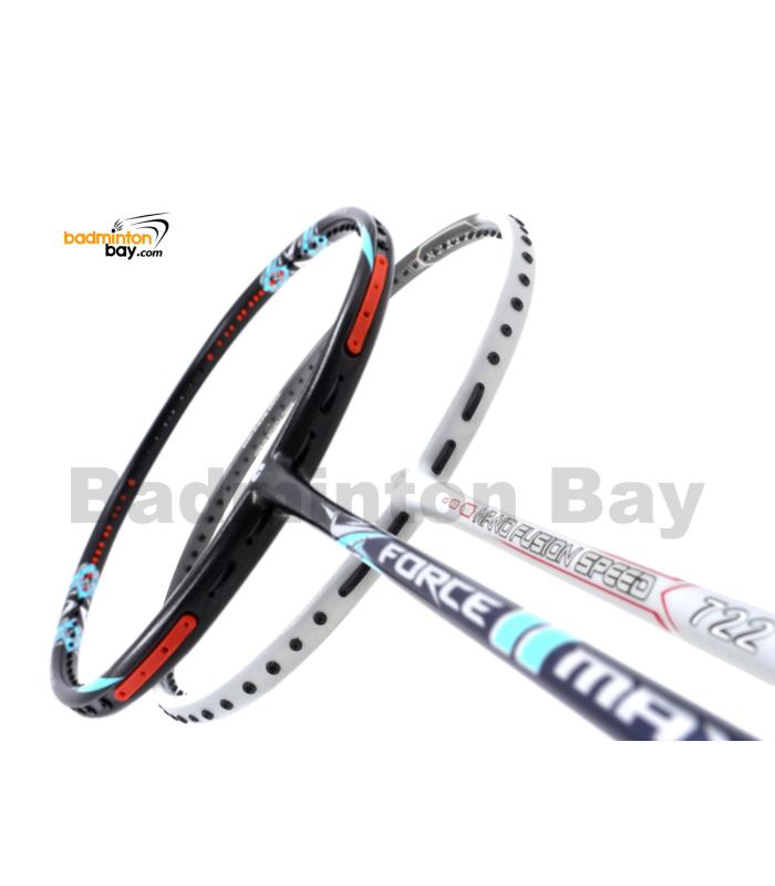 2 Pieces Deal: Apacs Force II Max Dark Grey + Apacs Nano Fusion Speed 722 White Badminton Racket