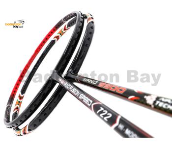 2 Pieces Deal: Apacs Nano 9900 + Apacs Nano Fusion Speed 722 Red Badminton Racket