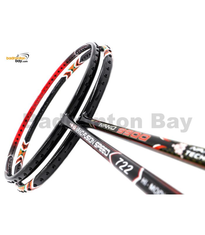 2 Pieces Deal: Apacs Nano 9900 + Apacs Nano Fusion Speed 722 Red Badminton Racket