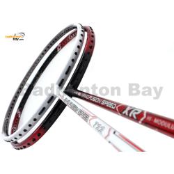 2 Pieces Deal: Apacs Nano Fusion Speed XR Black Red + Apacs Nano Fusion Speed 722 White Badminton Racket