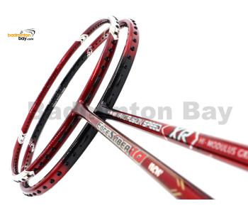 2 Pieces Deal: Apacs Nano Fusion Speed XR Black Red + Apacs Edgesaber 10 Red Badminton Racket