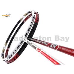 2 Pieces Deal: Apacs Nano Fusion Speed XR Black Red + Apacs Edgesaber 10 White Badminton Racket