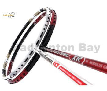 2 Pieces Deal: Apacs Nano Fusion Speed XR Black Red + Apacs Edgesaber 10 White Badminton Racket