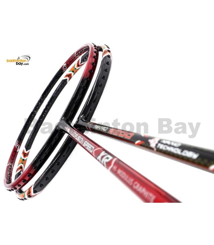 2 Pieces Deal: Apacs Nano Fusion Speed XR Black Red + Apacs Nano 9900 Badminton Racket