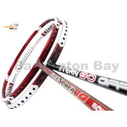 2 Pieces Deal: Apacs Stern 90 Offensive + Apacs Edgesaber 10 Red Badminton Racket