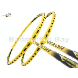 2 Pieces Deal: Abroz Exonic Nextgen Yellow Black Badminton Racket (5U)