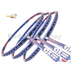 3 Pieces Rackets - Apacs Blend Duo 10x Blue Red White 6U Badminton Racket