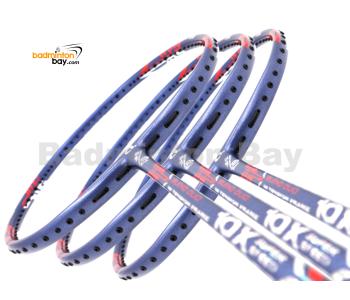 3 Pieces Rackets - Apacs Blend Duo 10x Blue Red White 6U Badminton Racket