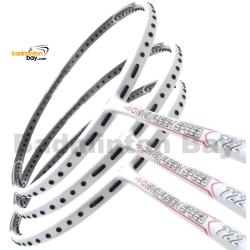 3 Pieces Rackets - Apacs Nano Fusion 722 Speed White (6U) Badminton Racket