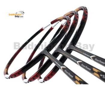 3 Pieces Rackets - Apacs EdgeSaber Z Slayer Black Gold Compact Frame (4U) Badminton Racket