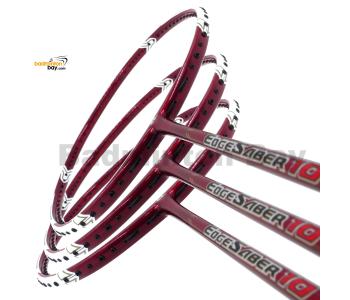 3 Pieces Rackets - Apacs EdgeSaber 10 (Red) Badminton Racket