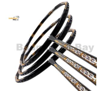 3 Pieces Rackets - Apacs Feather Weight X SPECIAL (XS) Black Gold Badminton Racket (8U) Worlds Lightest Badminton Racket