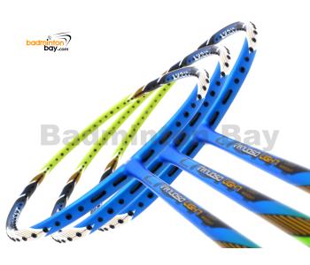 3 Pieces Rackets - Apacs Virtuoso Light Blue Green (6U) Badminton Racket  (Edge Saber) (Replacing Model for Sabre Light)