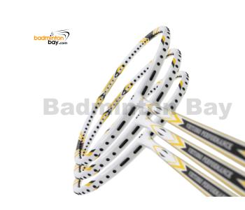 3 Pieces Rackets - Apacs Virtuoso Performance White Badminton Racket (3U)