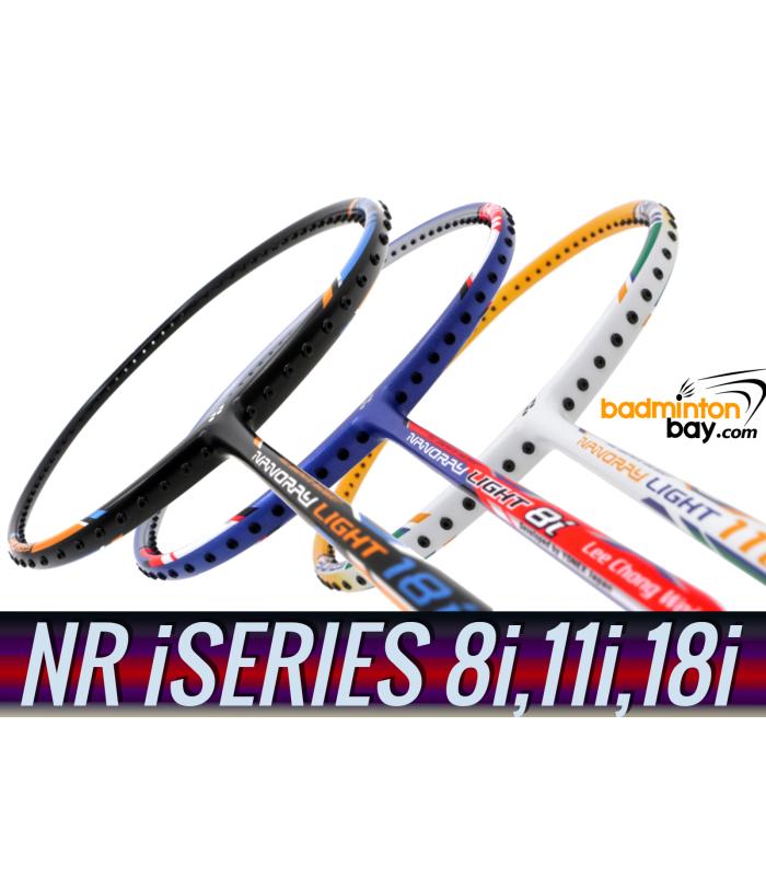 Staff Picks iSeries : 3 Rackets - Yonex Nanoray Light 8i, Nanoray Light 11i & Nanoray Light 18i iSeries (5U-G5) Badminton Racket