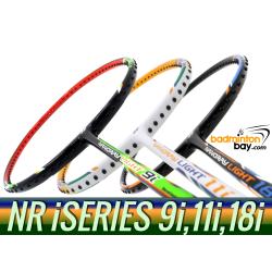 Staff Picks iSeries : 3 Rackets - Yonex Nanoray Light 9i, Nanoray Light 11i & Nanoray Light 18i iSeries (5U-G5) Badminton Racket