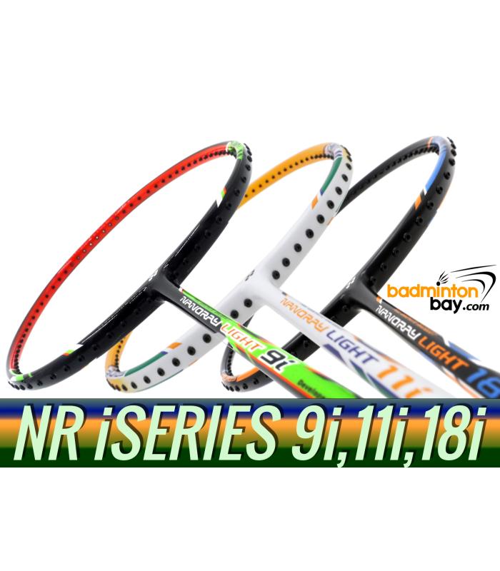 Staff Picks iSeries : 3 Rackets - Yonex Nanoray Light 9i, Nanoray Light 11i & Nanoray Light 18i iSeries (5U-G5) Badminton Racket